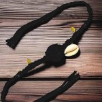 Panchmasi Rakhi for Pregnant Women (Mom to be), Evil Eye [Najariyu] with Golden Coloured Beads, Black Cord, Adjustable Size | Panchmasiyu | Panchmasi | Rakhdi | Bandhan | Raxa Sutra | - Image 5