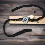 Panchmasi Rakhi for Pregnant Women (Mom to be), Evil Eye [Najariyu] with Golden Coloured Beads, Black Cord, Adjustable Size | Panchmasiyu | Panchmasi | Rakhdi | Bandhan | Raxa Sutra | - Image 6