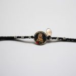 Panchmasi Rakhi for Pregnant Women (Mom to be), Hanumanji's Photo with Silver Coloured Beads, Black Cord, Adjustable Size | Panchmasiyu | Panchmasi | Rakhdi | - Image 7