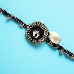 Panchmasi Rakhi for Pregnant Women (Mother to be), Baby Feet with Silver Coloured Beads, Black Colour Cord, Adjustable Size | Panchmasiyu | Panchmasi | Rakhdi | Bandhan | Raxa Sutra | Bracelet - Image 3