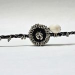 Panchmasi Rakhi for Pregnant Women (Mother to be), Baby Feet with Silver Coloured Beads, Black Colour Cord, Adjustable Size | Panchmasiyu | Panchmasi | Rakhdi | Bandhan | Raxa Sutra | Bracelet - Image 6