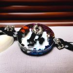 Panchmasi Rakhi for Pregnant Women, Mom-Dad-Baby Photo with Silver Coloured Beads, Black Cord, Adjustable Size | Panchmasiyu | Panchmasi - Image 7