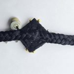 Panchmasi Rakhi for Pregnant Women, Swastik Charms with Silver and Golden Coloured Beads, Black Cord, Adjustable Size | Panchmasiyu | Panchmasi - Image 3