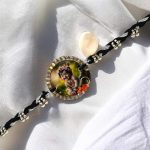 Panchmasi Rakhi for Pregnant Women, Bal Krishna with Silver Coloured Beads, Black Cord, Adjustable Size | Panchmasiyu | Panchmasi - Image 2