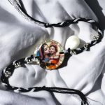 Panchmasi Rakhi for Pregnant Women, Yashoda and Bal krishna with Silver Coloured Beads, Black Cord, Adjustable Size | Panchmasiyu | Panchmasi - Image 3