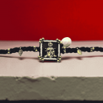Panchmasi Rakhi for Pregnant Women, Lord Hanumanji with Golden Coloured Beads, Black Cord, Adjustable Size | Panchmasiyu | Panchmasi - Image 6