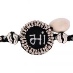 Panchmasi Rakhi for Pregnant Women (Mom to be), Maa written with Silver Colored Beads and charms, Red Colour Cord, Adjustable Size | Panchmasiyu | Rakhdi | Bandhan | Panchmasi | RaxaSutra