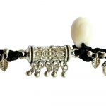 Panchmasi Rakhi for Pregnant Women (Mom to be), Mandadi with Silver Coloured Beads, Black Cord, Adjustable Size | Panchmasiyu | Panchmasi | Rakhdi | Bandhan | Raxa Sutra |